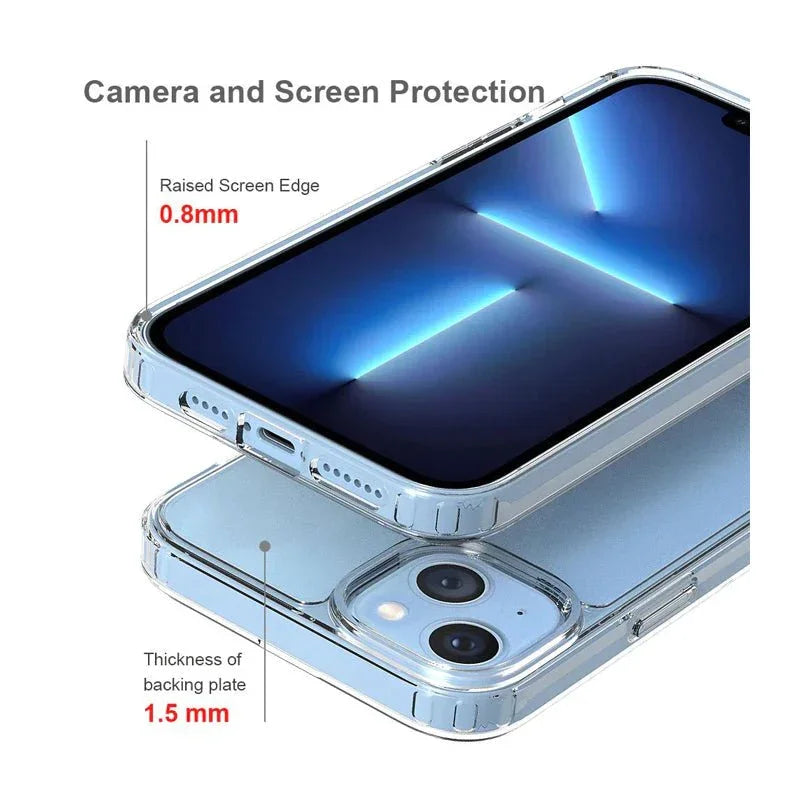 Armor-X AHN Shockproof Protective Case For iPhone 15 Plus - Clear - Tashqila Armor-X AHN Shockproof Protective Case For iPhone 15 Plus - Clear - Tashqila